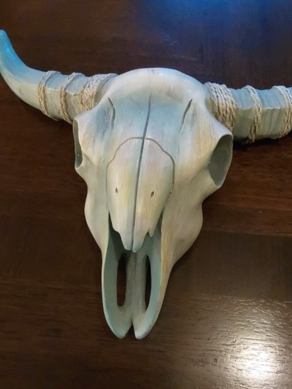 Hobby Lobby Distressed Pale Green Skull Wall Decor